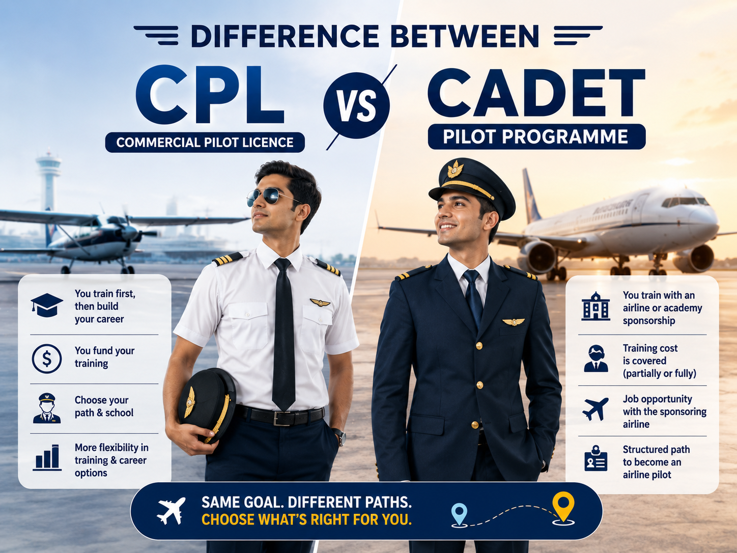 CPL and Cadet Pilot Programme in India